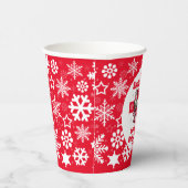 レッドサンタベビークリスマスコケットボウベイビーシャワー 紙コップ (右)
