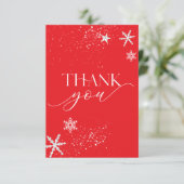 レッドサンタベビーシャワーサンキューカード サンキューカード (スタンド正面)