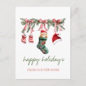 レッドサンタベビーベアークリスマスクロセスライン 案内ポストカード (正面)