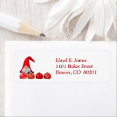 レッドサンタ格言クリスマス差出人住所 ラベル (インサイチュ)