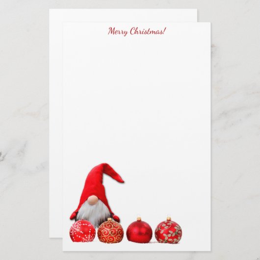 レッドサンタ格言クリスマス 便箋 (正面/裏面)