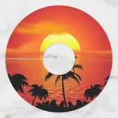 レッドサントロピカルパームビーチ ワイングラスタグ (裏面)