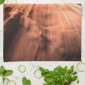 レッドサンドストーン自然写真 キッチンタオル (折り畳み)