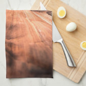 レッドサンドストーン自然写真 キッチンタオル (四つ折り)