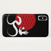 レッドサンヨガスピリチュアルめい想インディアンOmオウムロゴ Case-Mate iPhoneケース (裏面(横))