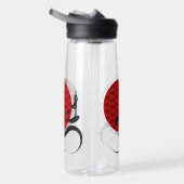 レッドサンヨガスピリチュアルめい想インディアンOm Ohmロゴ ウォーターボトル (右面)