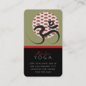 レッドサンヨガスピリチュアルめい想インディアンOm Ohmロゴ 名刺 (正面)