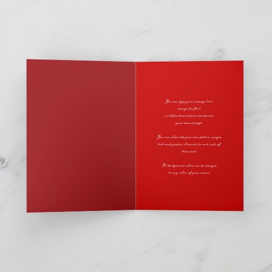 レッドサンヨガスピリチュアルインディアンめい想オムオムロゴ カード (内部)