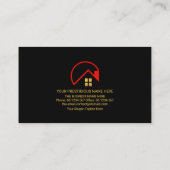 レッドサンルーフトップ金ゴールドウィンドウズリアルティ 名刺 (裏面)