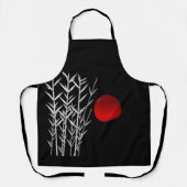 レッドサン白黒禅 エプロン (正面)