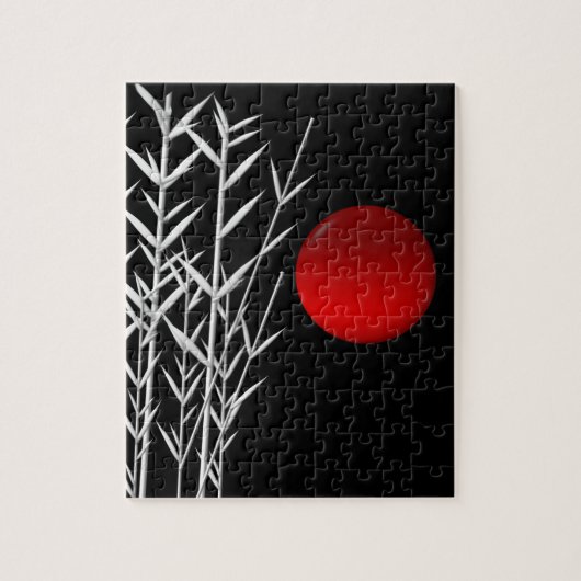 レッドサン白黒禅 ジグソーパズル (縦)