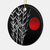 レッドサン白黒禅 セラミックオーナメント (左)