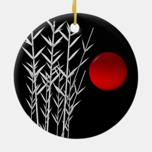 レッドサン白黒禅 セラミックオーナメント (裏面)