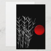 レッドサン白黒禅 便箋 (正面/裏面)
