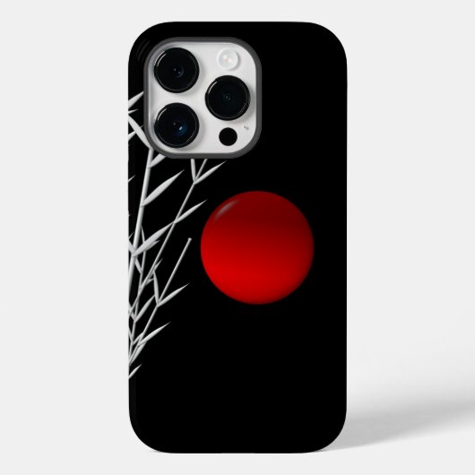 レッドサン白黒禅 Case-Mate iPhoneケース (裏面)