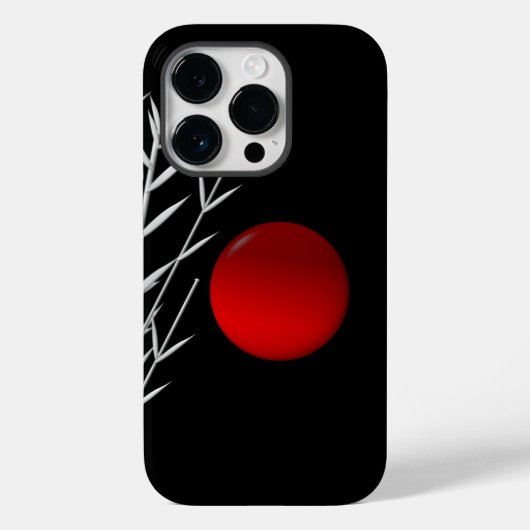 レッドサン白黒禅 Case-Mate iPhoneケース (裏面)