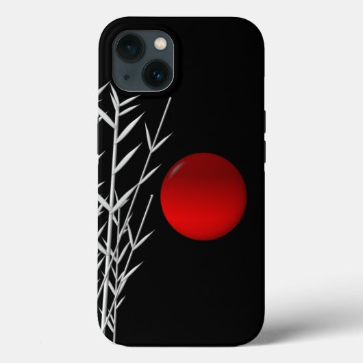 レッドサン白黒zen iPhone 13ケース Case-Mate iPhoneケース (裏面)
