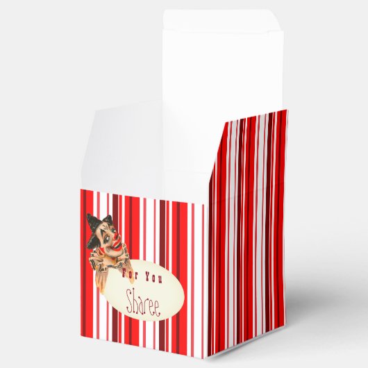 レッドサーカスストライプピエロお気に入り フェイバーボックス (オープン)