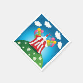 レッドサーカステント紙ナプキンス スタンダードカクテルナプキン (角)