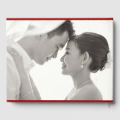 レッドサークルダブル中国のハピ結婚ネスの写真 ゲストブック (裏面)