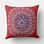 レッドサークルデザインレトロ装飾用クッション クッション (裏面)