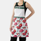 レッドザクロ果樹園オールオーバープリントモノグラム エプロン (インサイチュ)