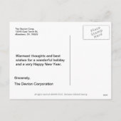 レッドシェブロンホリデーポストカード シーズンポストカード (裏面)