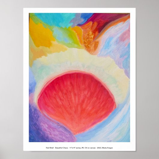 レッドシェル – 美しいカオス、11インチx 14インチシリーズ、#5 ポスター (正面)
