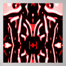 レッドシェード白黒抽象芸術モダンアートモチーフ