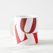 レッドシェードLOVEマグ コーヒーマグカップ (正面左)