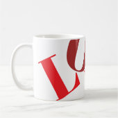 レッドシェードLOVEマグ コーヒーマグカップ (左)