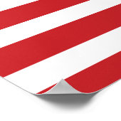 レッドシストライプのー航海のホース ポスター (角)