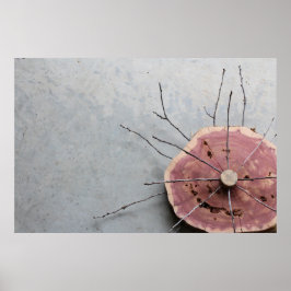 レッドシダーナチュラルエコアート彫刻斜め ポスター