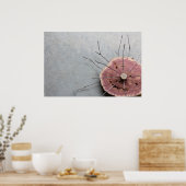 レッドシダーナチュラルエコアート彫刻斜め ポスター (キッチン)