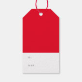 レッドシックフェスティバル書道のホリーからすてきへ ギフトタグ (裏面)