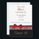 レッドシックSweet sixteenパーティの招待状 招待状<br><div class="desc">トレンディーsweet sixteenパーティの招待状、簡単にカスタマイズ可能なカッコいいお尻とクリック!カスタマイズ! "it"追加オプションの追加、変更、削除、サイズ変更、再着色、再スタイリング、文字とイメージ</div>
