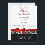レッドシックSweet sixteenパーティの招待状 招待状<br><div class="desc">トレンディーsweet sixteenパーティの招待状、簡単にカスタマイズ可能なカッコいいお尻とクリック!カスタマイズ! "it"追加オプションの追加、変更、削除、サイズ変更、再着色、再スタイリング、文字とイメージ</div>
