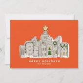 レッドシティスカイライン企業のクリスマスカード シーズンカード (正面)