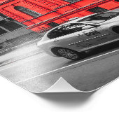 レッドシティ建物ミニマリスト写真 フォトプリント            (角)