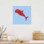 レッドシャーク。 ポスター (キッチン)