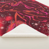 レッドシャーパブランケット走ブルの星の夜 シェルパブランケット (3/4)