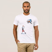 レッドショーツスケルトンダンク Tシャツ (正面フル)
