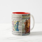 レッドシリーズジャズコンボコーヒーマグ ツートーンマグカップ (正面右)