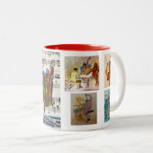 レッドシリーズ、5つのイメージジャズコーヒーマグ ツートーンマグカップ (正面右)