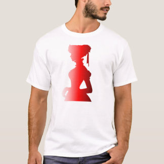 レッドシルエット1800ファッションイングランドウーマン1 Tシャツ