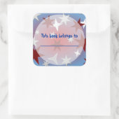 レッドシルバースターズ蔵書票シール スクエアシール (バッグ)