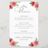 レッドシルバーフェイクフォイルフローラキンセアニェラメニュー (正面)