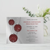 レッドシルバーフェスティバル企業のホリデーパーティー 招待状 (スタンド正面)