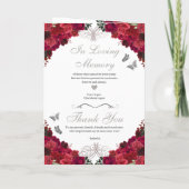 レッドシルバープリンセスティアラキンセアニェラプログラム 招待状 (裏面)