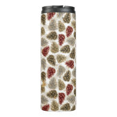 レッドシルバー金ゴールドホリデーウィンターどんぐり タンブラー (裏面)